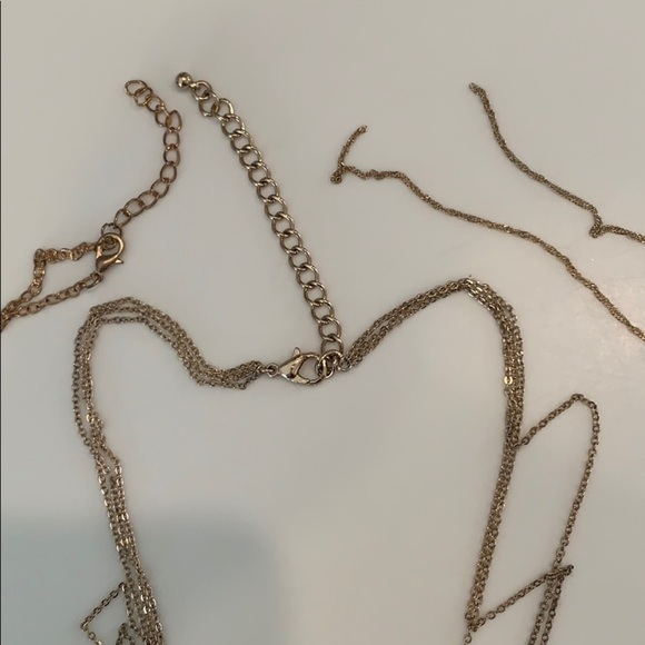 3 long boho necklaces bead pearls crystals tassel - Picture 5 of 6